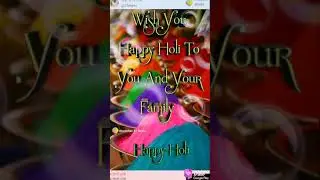 March 29, 2021 Holi  wallpaper video