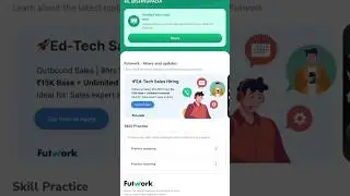 Finally futwork mein telecaller ho gyi..audio mock test pass clear..#futwork #shorts