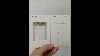 Original Vivo FlashCharge 2.0 Charger Adpater & Original Vivo FlashCharge Data Cable 3A Unboxing