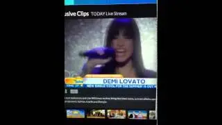 Demi Lovato -Today Show -Australia