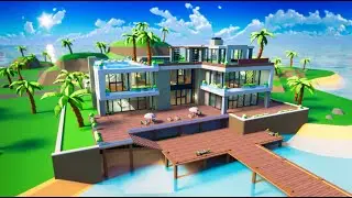 BUILDING A BIG HOUSE ON THE BEACH IN ROBLOX (Roblox: Big City Tycoon Beach House Update)