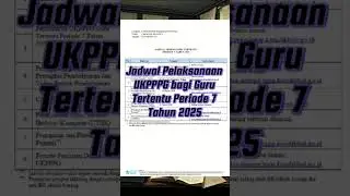 HARI INI TERAKHIR! JANGAN SAMPAI GAGAL UKPPPG PERIODE 7!