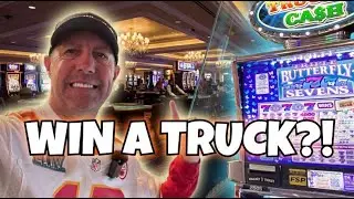Trying to Win a NEW TRUCK in Las Vegas at 4 Queens!