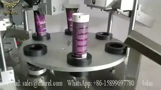 Continuously Automated Rotary Table Ultrasonic Soft Plastic Tube Sealing Machine with Cutting