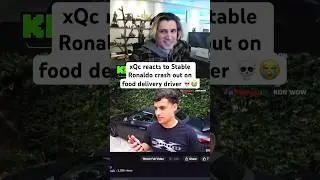 xQc reacts to Stable Ronaldo RAGE At Delivery Driver 💀 #xqc #stableronaldo