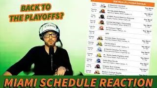 MIAMI HURRICANES 2026 COLLEGE FOOTBALL SCHEDULE REACTION