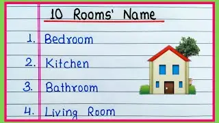 10 Rooms Name | Rooms Name in a house | Rooms Name in English | Different Rooms Name