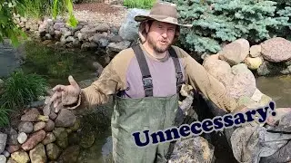 Koi Pond Plumbing Leak Repair