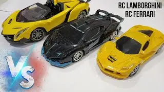 RC FERRARI VS RC LAMBORGHINI CAR UNBOXING REMOTE CONTROL CAR