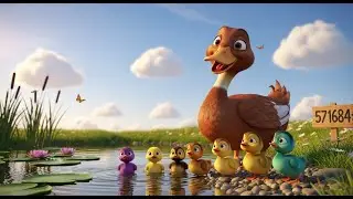 5 Little Rainbow Ducklings | Fun Counting & Duck Song for Kids | Nursery Rhymes