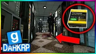 PRINTERS CACH&Eacute;S DANS UN COMMISSARIAT SOUS LES PIEDS DES POLICIERS ! MDR  - GMOD DarkRP FR - MkProd