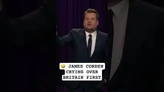 James Corden having a hissy fit because Donald Trump retweeted Britain First!