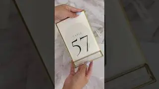 Wedding Table Numbers! #diywedding #diybride