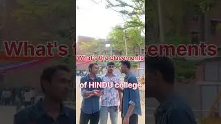 Hindu College's placement reality😵 | Hindu college review 2024 , Delhi University #du #northcampus