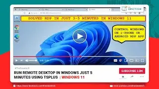 Windows 11 Ko Kisi Bhi Browser Se Control Karein! (TSplus Setup)  🔥@TheEasetech​