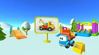 Toe truck cartoon game l Leo truck game 