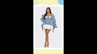 Denim Peplum Corset Dress