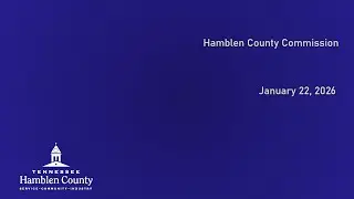 January 22, 2026 County Commission