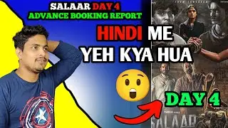 Salaar Day 4 Advance Booking Report | Salaar Day 4 Hindi Version Collection | #salaar #prabhas