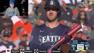 Leach reacts TO Seattle Mariners VS Detroit Tigers | ALDS Game 4 | October 8, 2025!