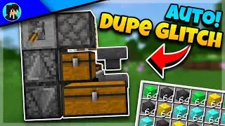 Easy AUTOMATIC ITEM DUPLICATION Trick for Minecraft Bedrock!