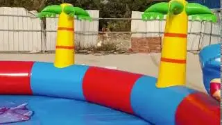 Custom inflatable water pool amusement park/commercial inflatable swimming pool/inflatable pool