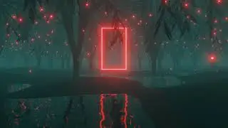 Light Blue  Foggy Forest Animation