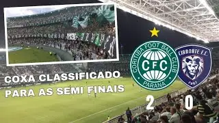 EXPLOS&Atilde;O NO GOL, ATMOSFERA DA TORCIDA E COXA CLASSIFICADO PARA A SEMI | CORITIBA 2 X 0 CIANORTE