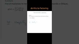 Find Asymptotes of Rational Function - Vertical & Horizontal