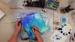 Waiting for Paint to Dry: a time lapse painting with alcohol inks.