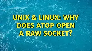 Unix & Linux: Why does atop open a raw socket?
