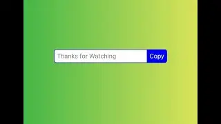 Copy to clipboard button HTML Project