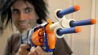 NERF WAR: FIDGET SPINNER TOY!