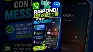 📱 iPhone: Rispondi alle chiamate con un messaggio! (Trucco utile) #iphonetips #TutorialiPhone