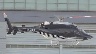 Helicopter BELL429 JA01BZ Takeoff and Landing