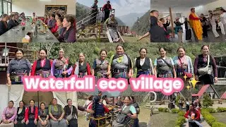 A day in waterfall eco village with beautiful ladies❤️|| Bhurjung Khola📍