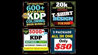 ready 600 kdp coloring book,20k tshirt design,3k ready KDP interior book