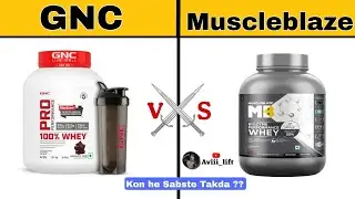 GNC whey protein vs Muscleblaze whey protein which one bestt ?? #wheyprotein #supplements