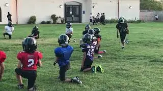 Bantam Raiders Duck, Duck Tackling Drill Week 4