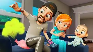 CRAZY BABY SONGS!!  Adley Niko & Navey sing Family Cartoons as fun nursery rhymes bed time routine
