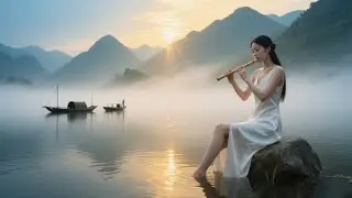 Китайская расслабляющая музыка🌿 Бамбуковая флейта и гучжэн успокаивают душу