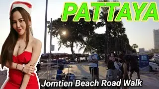 🔴 PATTAYA  Jomtien Beach Walk Thailand 2022