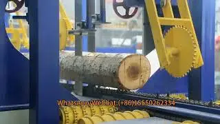 Vertical Band Sawmill Production Line For Small Logs Cutting