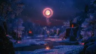 Drift Into Peaceful Sleep ✧ Soothing Winter Moon ✧ Complete Healing and Relaxation 