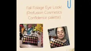 Fall Foliage Inspired Eye Look (Profusion Cosmetics Confidence palette)
