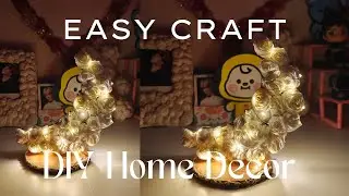 ​✨ Aesthetic Half Moon Light DIY | Easy Home Decor Craft 🤩 #diy #moonlamp #trending