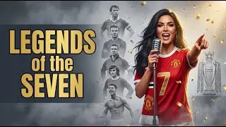 Manchester United's #7 ICONS: Cristiano Ronaldo,  Cantona, Best,  Beckham, and Robson!