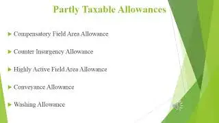 IT Lecture 12, Partly Taxable Allowances, Calculation of HRA. 24/06/2020