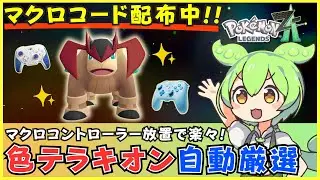 【コード配布あり】テラキオンの色違い厳選を自動化！マクロコントローラーでの簡単な方法を解説【BIGBIG WON CHOCO/Blitz 2】【ポケモンZA M次元ラッシュ】
