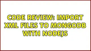 Code Review: Import XML files to MongoDb with Nodejs